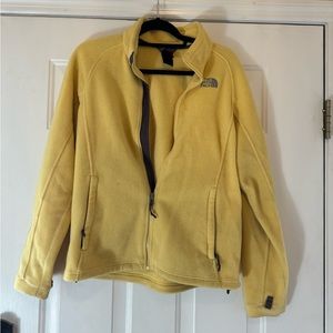 Women’s M The North Face Fleece Jacket (yellow)